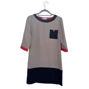 Ted Baker London Womens Dress Color Block‎ Sheath Career Cocktail Party Size 1